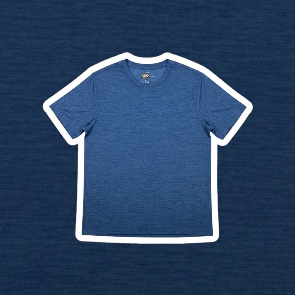 LEG3ND Breathe Multi Tee Mens XL Blue Heather Short Sleeve Performance T-Shirt